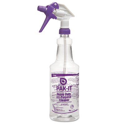 PAK-IT Empty Color-Coded Trigger-Spray, 32oz, for Heavy-Duty All Purpose Cleaner, 12/CT BIG5744204012CT BIG 5744204012CT