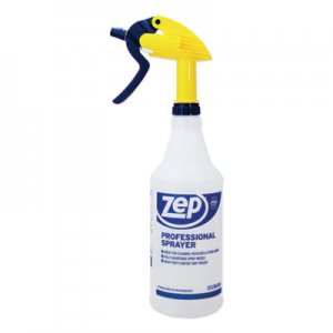 Zep Commercial Professional Spray Bottle w/Trigger Sprayer, 32 oz, Clear Plastic ZPE1042202 1042202