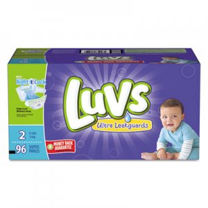 Luvs Diapers w/Leakguard, Size 2: 12 to 18 lbs, 96/Carton PGC85928CT 85928