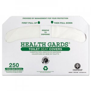 HOSPECO Health Gards Green Seal Recycled Toilet Seat Covers, White, 250/PK, 4 PK/CT HOSGREEN1000 HOS GREEN-1000