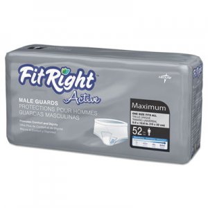 Medline FitRight Active Male Guards, 6 x 11, White, 52/Pack MIIMSCMG02 MSCMG02