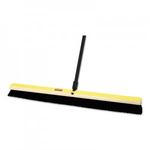 Rubbermaid Commercial Tampico-Bristle Medium Floor Sweep, 24"Brush, 3"Bristles, Black, 2/Carton RCP9B13BLACT FG9B1300BLA