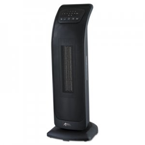 Alera Tower Ceramic Heater with Remote Control, 9 1/4"w x 8 3/8"d x 23 1/8