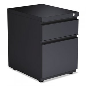 Alera 2-Drawer Metal Pedestal Box File w/Full Length Pull, 14 7/8w x 19 1/8d, Charcoal ALEPBBFCH