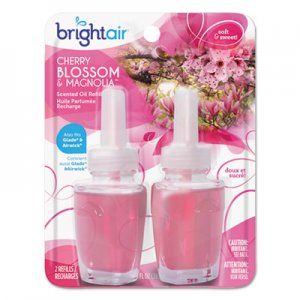 Bright Air Electric Scented Oil Refill, Cherry Blossom/Magnolia, 0.67oz Jar, 2/Pk, 6Pk/Ctn BRI900271 900271