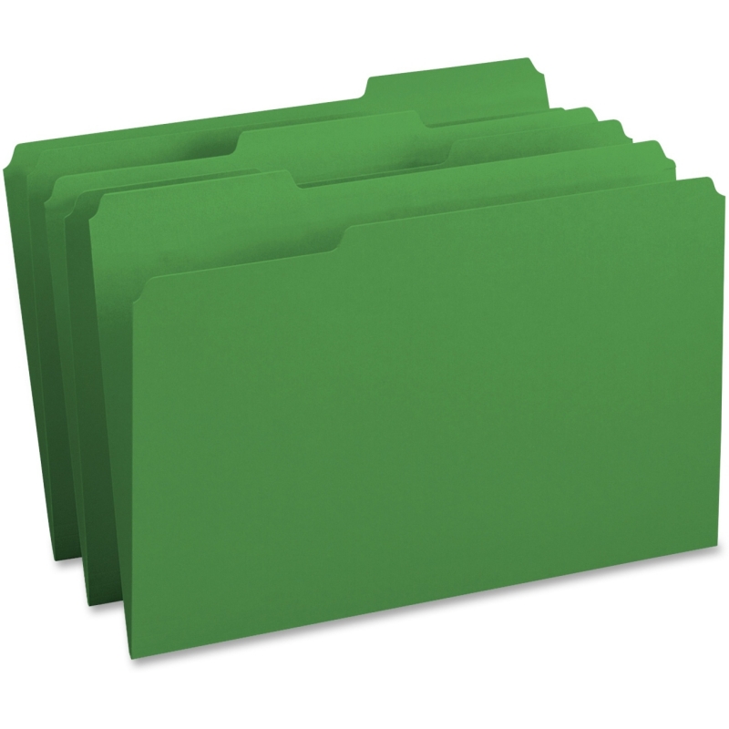 Business Source 1/3-cut Tab Legal Colored File Folders 99721 BSN99721