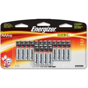 Energizer Max Alkaline AAA Batteries E92LP16CT EVEE92LP16CT