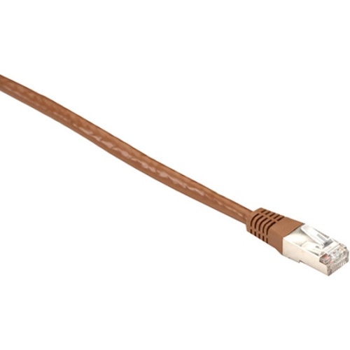 Black Box Cat6 400-MHz, Shielded, Solid Backbone Cable (FTP), Plenum, Brown, 5-ft. (1.5-m) EVNSL0273BR-0005