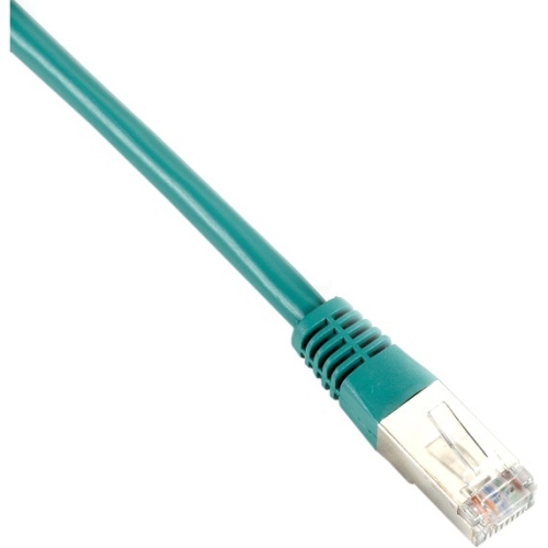 Black Box Cat5e 350-MHz, Shielded, Solid Backbone Cable (FTP), PVC, Green, 25-ft. (7.6-m) EVNSL0507MS-0025