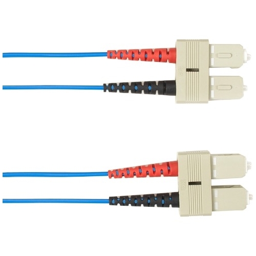 Black Box 20-m, SC-SC, 50-Micron, Multimode, Plenum, Blue Fiber Optic Cable FOCMP50-020M-SCSC-BL