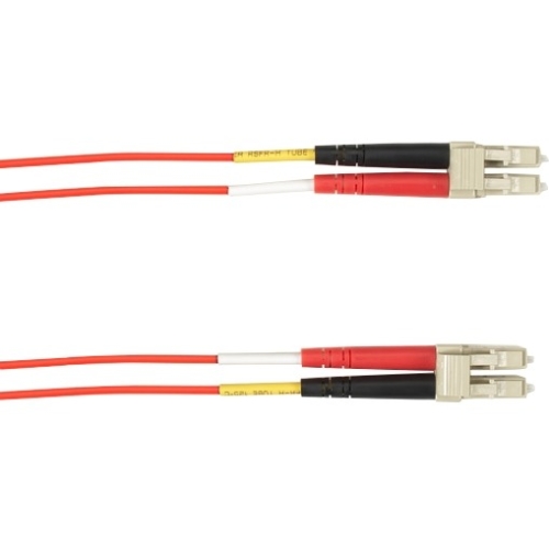 Black Box 25-m, LC-LC, 62.5-Micron, Multimode, Plenum, Red Fiber Optic Cable FOCMP62-025M-LCLC-RD