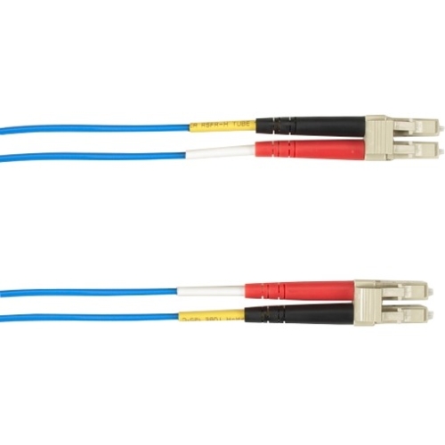 Black Box 2-m, LC-LC, 50-Micron, Multimode, PVC, Blue Fiber Optic Cable FOCMR50-002M-LCLC-BL