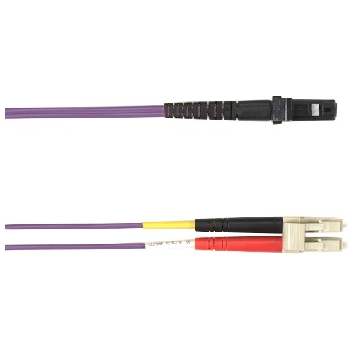 Black Box 3-m, SC-LC, 50-Micron, Multimode, PVC, Violet Fiber Optic Cable FOCMR50-003M-SCLC-VT