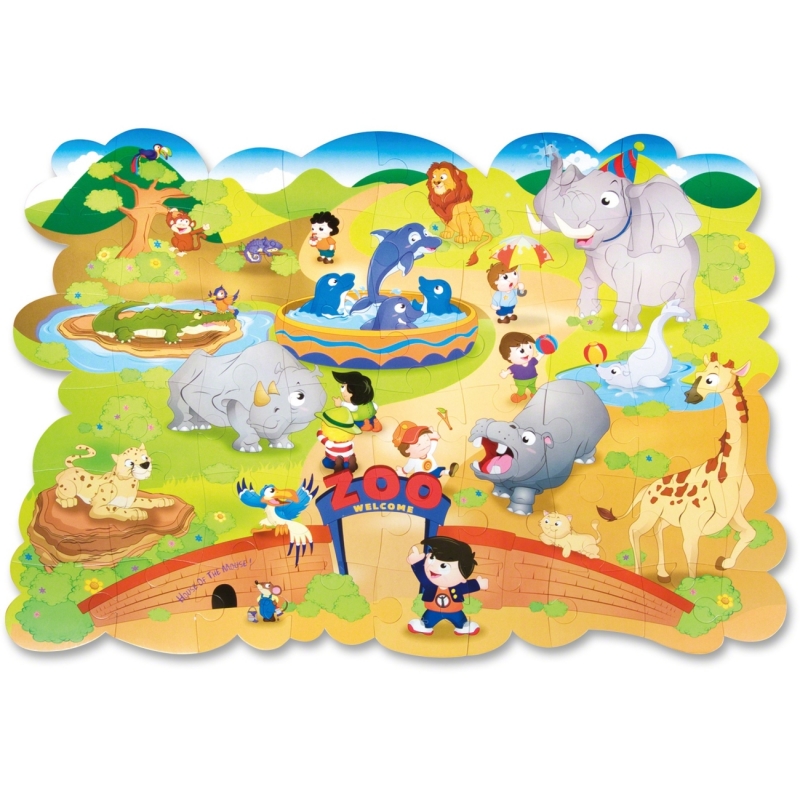 ChenilleKraft Giant Zoo Animals Floor Puzzle 95177