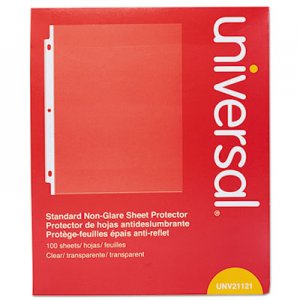 Genpak Standard Sheet Protector, Standard, 8 1/2 x 11, Clear, 100/Box UNV21121