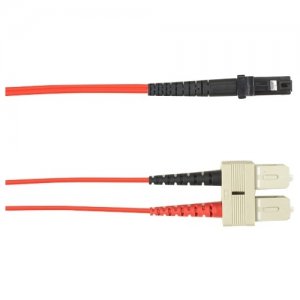Black Box 1-m, SC-MTRJ, 50-Micron, Multimode, Plenum, Red Fiber Optic Cable FOCMP50-001M-SCMT-RD