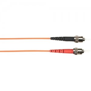 Black Box 8-m, ST-LC, 50-Micron, Multimode, Plenum, Orange Fiber Optic Cable FOCMP50-008M-STLC-OR