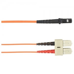 Black Box 1-m, SC-MTRJ, 62.5-Micron, Multimode, Plenum, Orange Fiber Optic Cable FOCMP62-001M-SCMT-OR