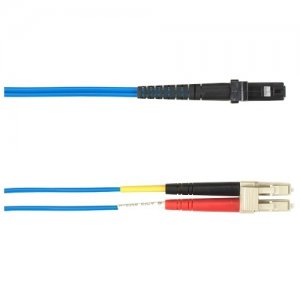 Black Box 3-m, LC-MTRJ, 62.5-Micron, Multimode, Plenum, Blue Fiber Optic Cable FOCMP62-003M-LCMT-BL