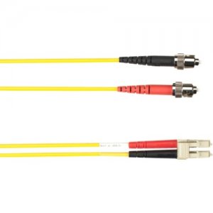 Black Box 6-m, ST-LC, 62.5-Micron, Multimode, Plenum, Yellow Fiber Optic Cable FOCMP62-006M-STLC-YL