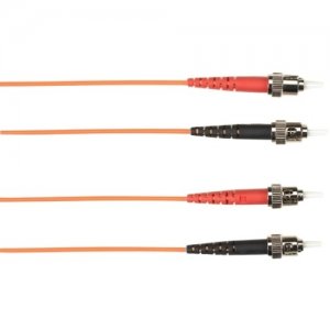 Black Box 7-m, ST-ST, 62.5-Micron, Multimode, Plenum, Orange Fiber Optic Cable FOCMP62-007M-STST-OR