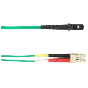 Black Box 3-m, LC-MTRJ, 50-Micron, Multimode, PVC, Green Fiber Optic Cable FOCMR50-003M-LCMT-GN