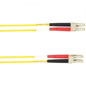 Black Box 4-m, LC-LC, 50-Micron, Multimode, PVC, Yellow Fiber Optic Cable FOCMR50-004M-LCLC-YL