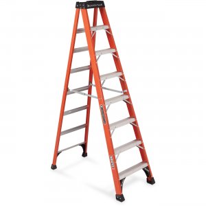 Louisville Davidson Ladders 8 ft Fiberglass IAA Step Ladder FS1408HD DADFS1408HD