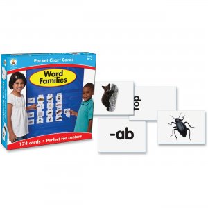 Carson-Dellosa Word Families Pocket Chart Cards Set 158152 CDP158152