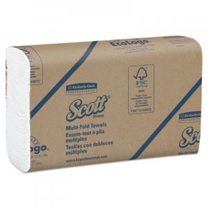 Scott Multi-Fold Paper Towels,8 x 9 2/5, White, 250/Pack, 16 Packs/Carton KCC37490 37490
