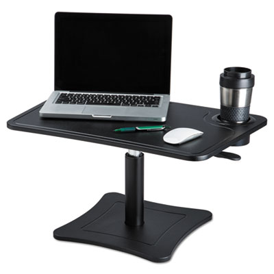 Victor High Rise Adjustable Laptop Stand w/Storage Cup, 21 x 13 x 15 3/4, Black VCTDC240B DC240B