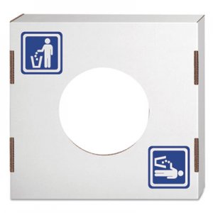 Bankers Box Waste and Recycling Bin Lid, General Waste, White, 10/Carton FEL7320501 7320501
