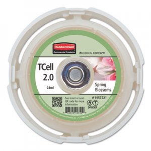 Rubbermaid Commercial TC TCell 2.0 Air Freshener Refill, Spring Blossoms, 24 mL Cartridge, 6/Carton RCP1957521CT 1957521