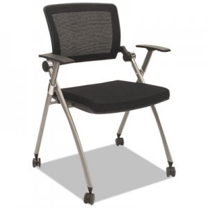 Alera Flex Back Nesting Chair, Black/Gray, 2/Carton AAPFL274