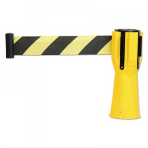 Tatco Safety Cone Topper Belt, 3 1/2" x 9 ft, Yellow/Black, Plastic/Nylon TCO25950 25950