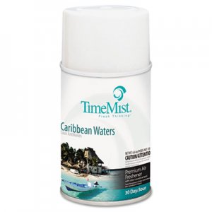 TimeMist Metered Fragrance Dispenser Refill, Caribbean Waters, 6.6 oz, Aerosol TMS1042756EA 1042756EA
