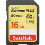 SanDisk 16GB Extreme PLUS Secure Digital High Capacity (SDHC) Card SDSDXSF-016G-GNCI2