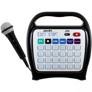 Hamilton Buhl Juke24 Portable Digital Jukebox with CD Player & Karaoke, Black/Gray J22RCS1SB