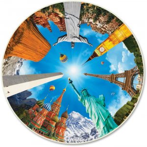 A Broader View Legendary Landmarks 500pc Round Puzzle 362 ABW362