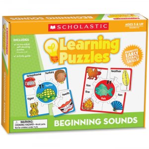 Scholastic GrK-2 Beginning Sounds Learning Puzzles 0545302218 SHS0545302218