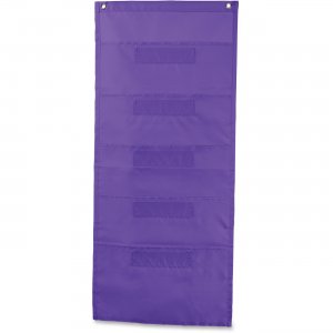 Carson-Dellosa File Folder Storage Purple 5-Pocket Chart 158563 CDP158563