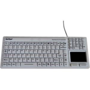 Wetkeys SaniType Washable "Touchpad Plus" Hygienic Keyboard with Touchpad (USB)(White) KBSTRC106T-W