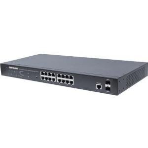 Intellinet 16-Port Gigabit Ethernet PoE+ Web-Managed Switch with 2 SFP Ports 561341