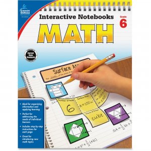 Carson-Dellosa Grade 6 Math Interactive Notebook 104910 CDP104910