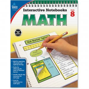 Carson-Dellosa Grade 8 Math Interactive Notebook 104912 CDP104912