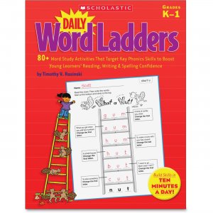 Scholastic Grade K-1 Daily Word Ladders Book 0545223792 SHS0545223792