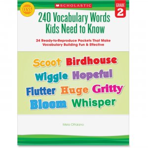 Scholastic Grade 2 Vocabulary 240 Words Book 0545460514 SHS0545460514