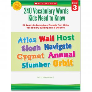 Scholastic Grade 3 Vocabulary 240 Words Book 0545468639 SHS0545468639