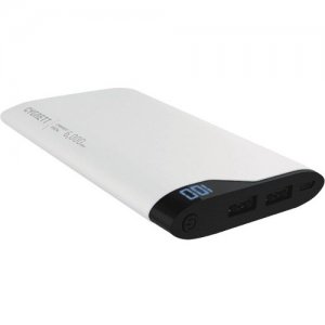 Cygnett ChargeUp Digital 6000 Portable Powerbank - White CY1777PBCHE