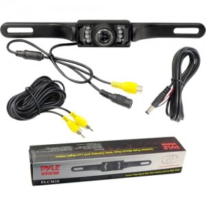 Pyle License Plate Mount Rear View Camera with Night Vision PLCM10